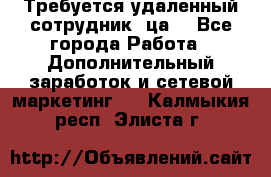 Требуется удаленный сотрудник (ца) - Все города Работа » Дополнительный заработок и сетевой маркетинг   . Калмыкия респ.,Элиста г.